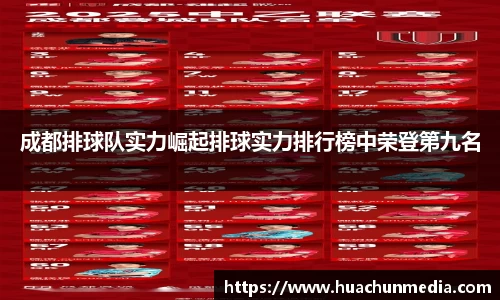 成都排球队实力崛起排球实力排行榜中荣登第九名